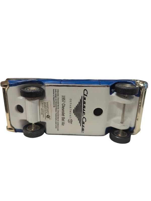 1957 Chevrolet Bel Air Ceramic Car Bank – Blue & White