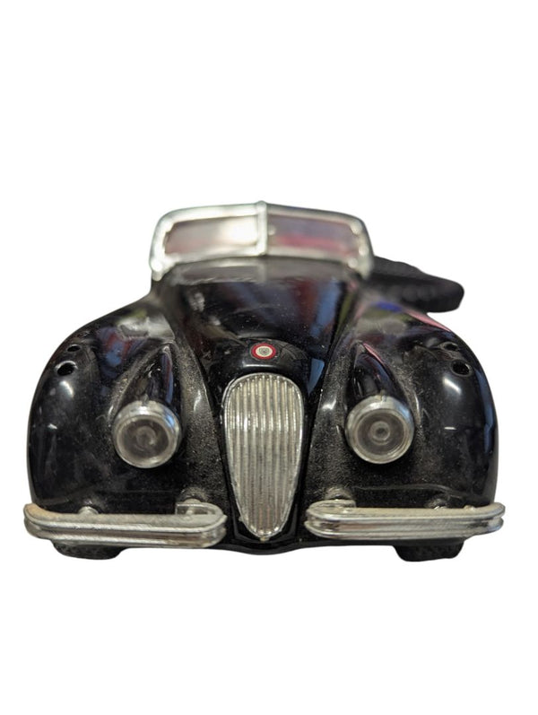 1953 Jaguar XK120 Convertible Diecast Model – Black with Red Interior
