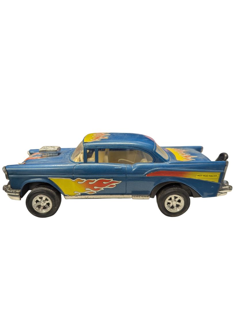 1957 Chevrolet “Hot Rod Racer” Diecast Model – Blue Flame Edition