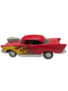 1957 Chevy Bel Air Hot Rod – Red Flame Edition Diecast Model