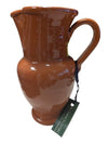 Dominion Pottery Terracotta Pitcher – Glazed Clay Vessel