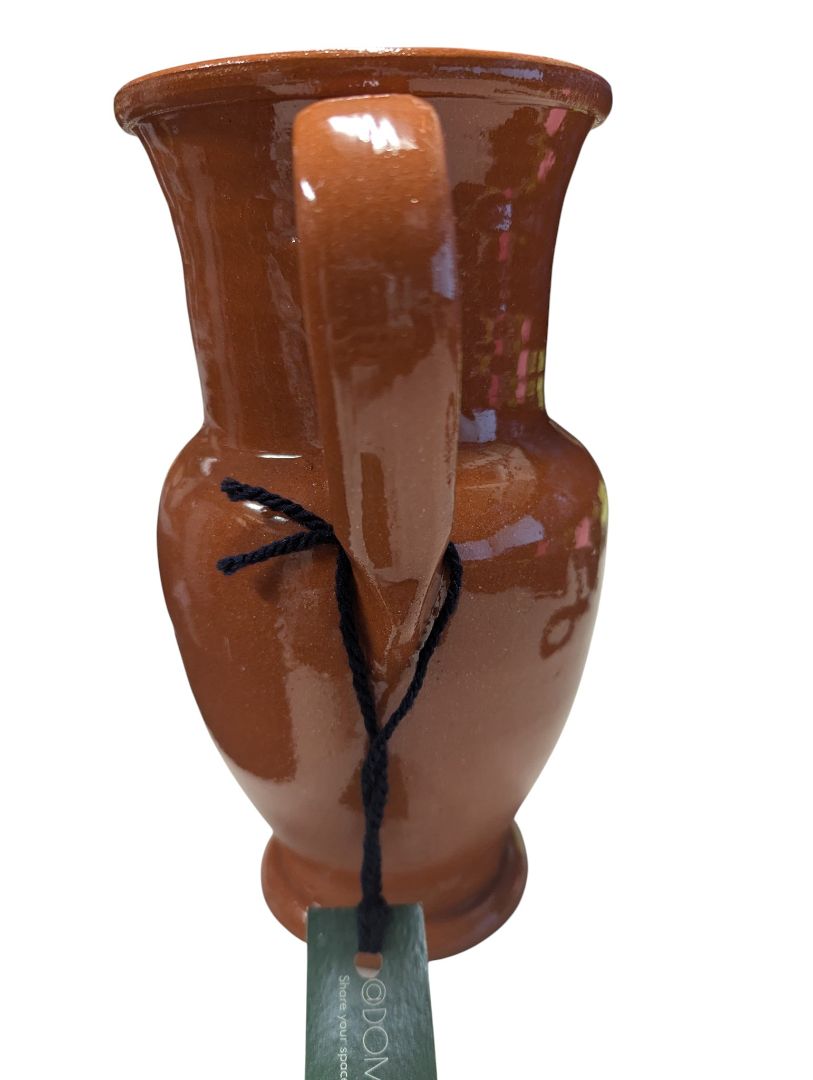 Dominion Pottery Terracotta Pitcher – Glazed Clay Vessel