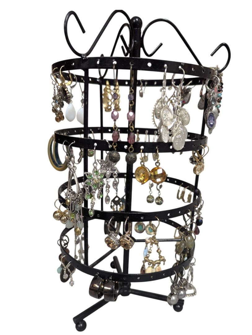 Rotating Earring Tower – Vintage & Costume Jewelry Collection