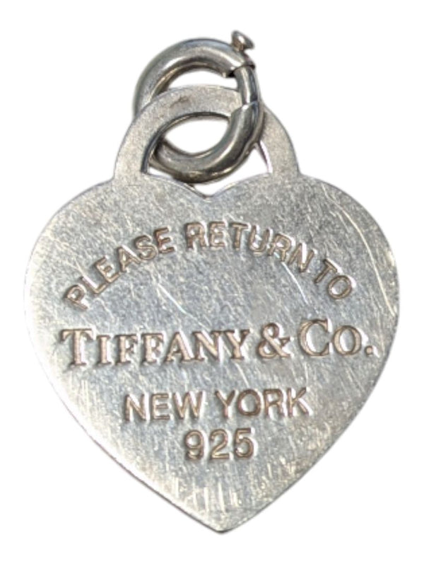 Tiffany & Co. Sterling Silver 10 mm Bead Bracelet with Heart Tag Charm