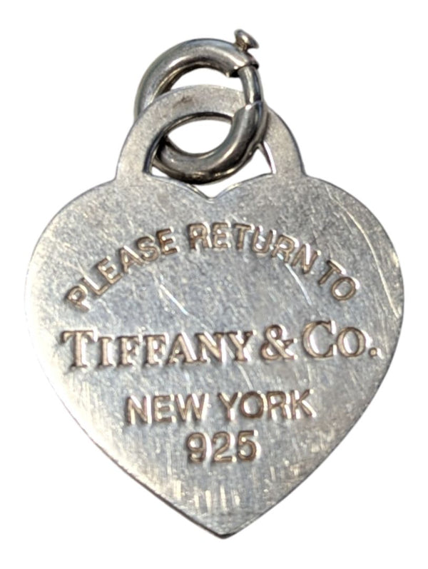 Tiffany & Co. Sterling Silver 10 mm Bead Bracelet with Heart Tag Charm