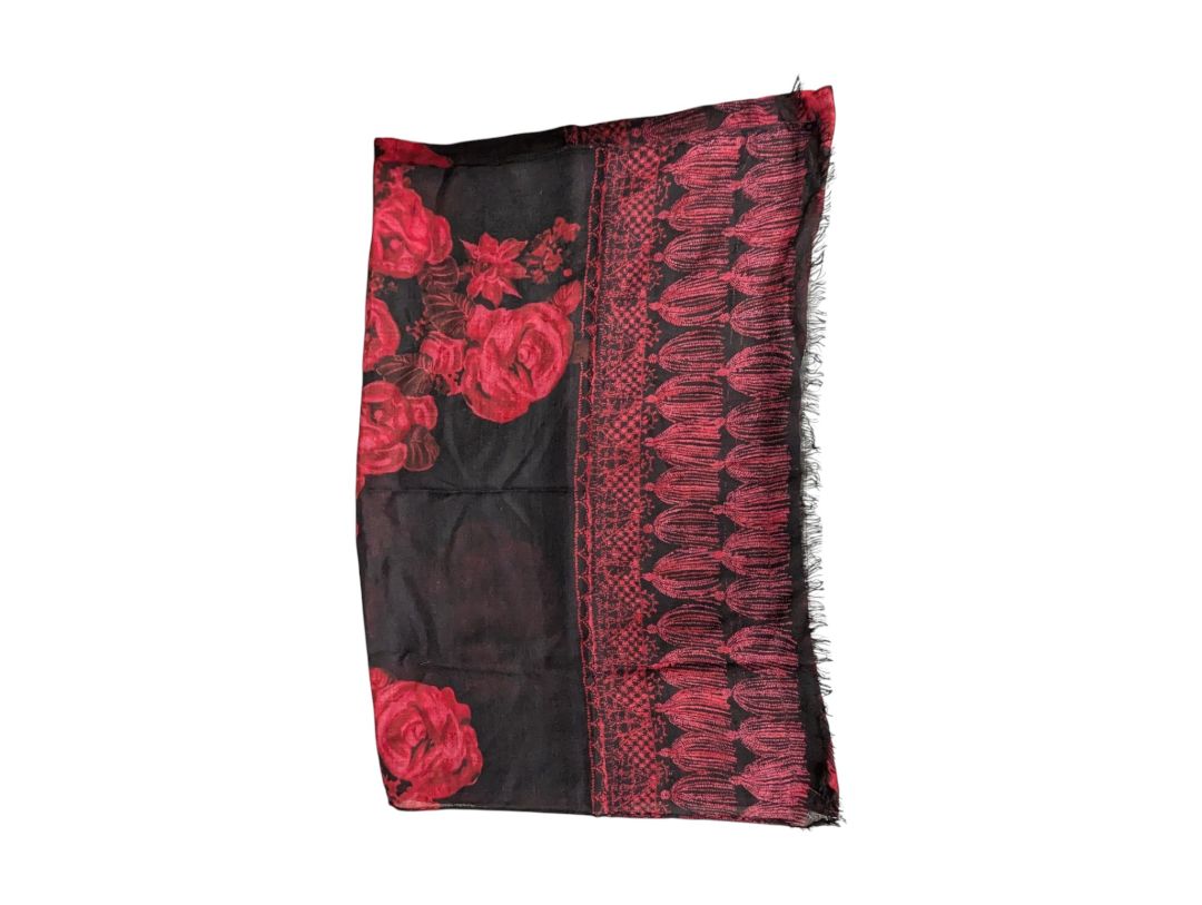 Lot of 7 Fashion Scarves – Assorted Prints & Materials