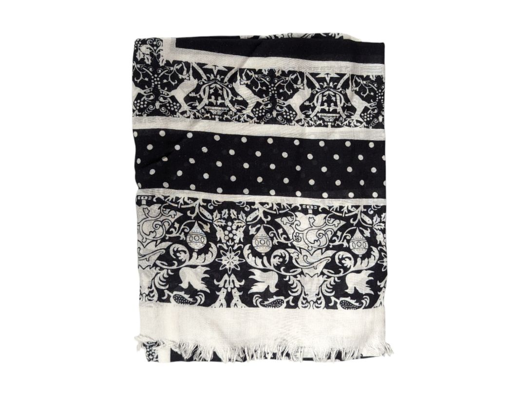 Lot of 7 Fashion Scarves – Assorted Prints & Materials