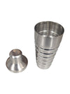 Bowring Stainless Steel Cocktail Shaker – Ribbed Modernist Design