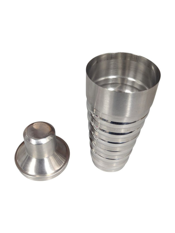Bowring Stainless Steel Cocktail Shaker – Ribbed Modernist Design