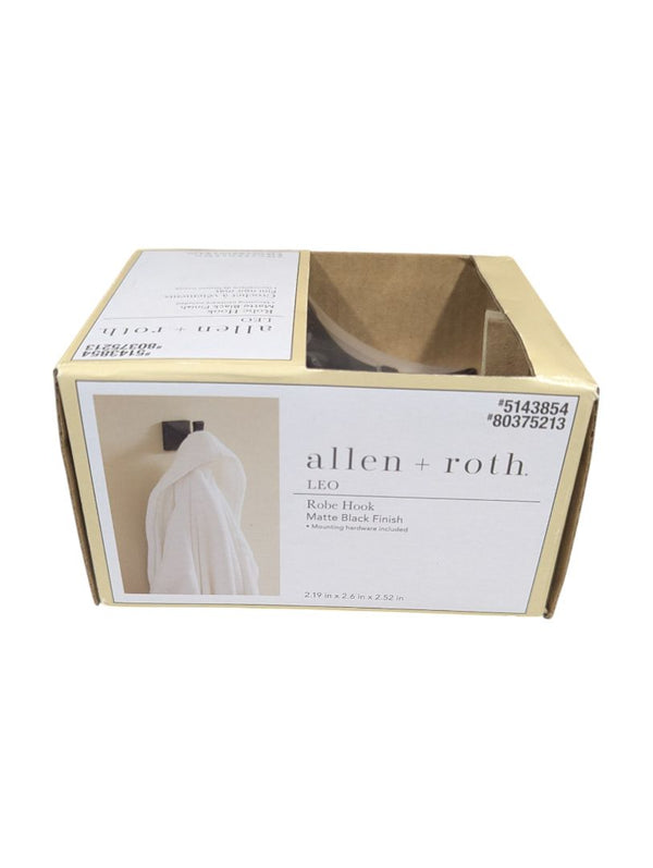 Allen + Roth “Leo” Bathroom Hardware Set – Matte Black (3 Pieces, New in Box)