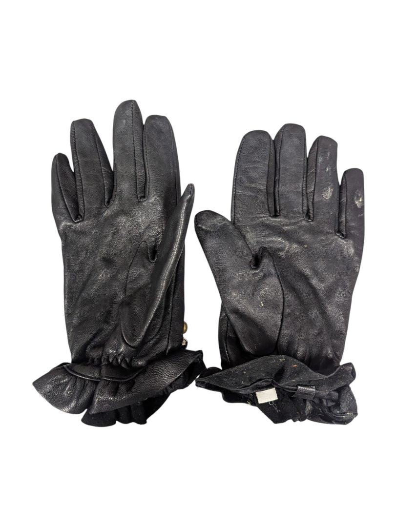 Lot of 2 – Etienne Aigner & Studded Black Leather Gloves (Ladies Size 7½)