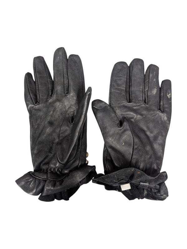 Lot of 2 – Etienne Aigner & Studded Black Leather Gloves (Ladies Size 7½)