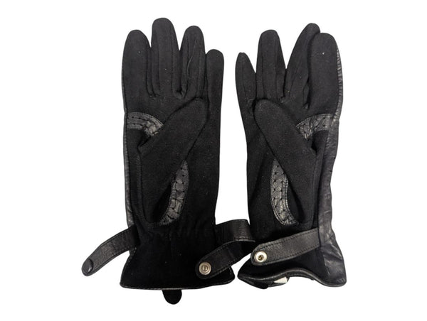 Lot of 2 – Etienne Aigner & Studded Black Leather Gloves (Ladies Size 7½)