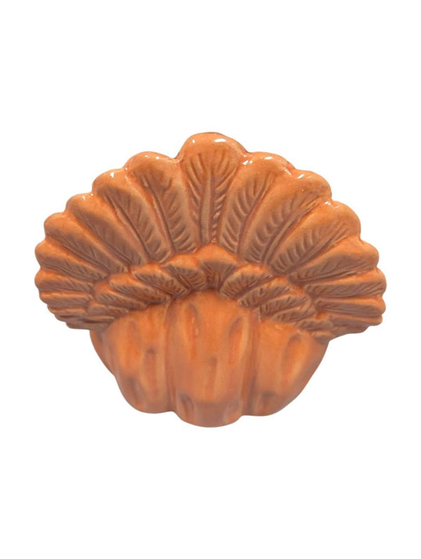 Ashland Ceramic Turkey Figurine – Harvest Orange Glaze