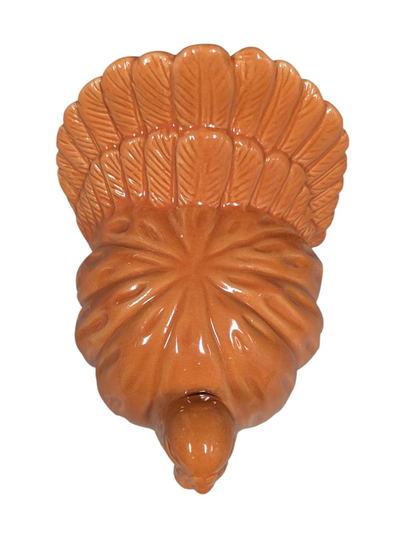 Ashland Ceramic Turkey Figurine – Harvest Orange Glaze
