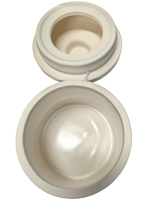 Urban Barn “Micah” Ceramic Canister – Small Size (Matte Cream)