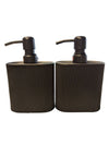 Set of 2 Natori Matte Black Lotion Dispensers – “Balli” Collection