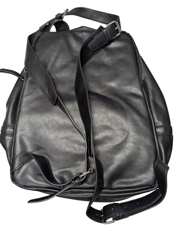 Kensie Black Faux Leather Backpack – Modern Convertible Design