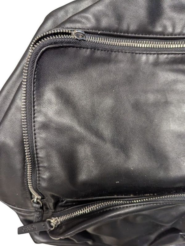 Kensie Black Faux Leather Backpack – Modern Convertible Design