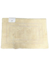 Hotel Collection Reversible Cotton Bath Rug – Ivory 21” × 34”