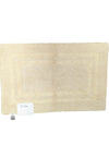 Hotel Collection Reversible Cotton Bath Rug – Ivory 21” × 34”