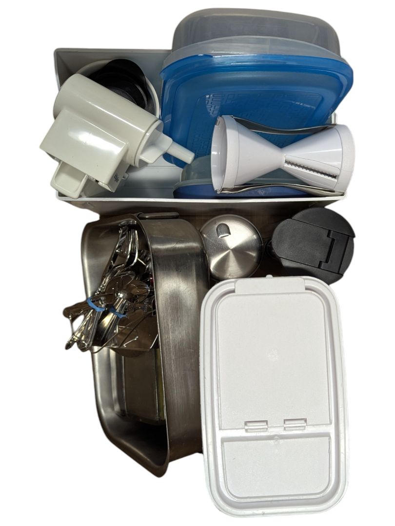 Lot of Kitchen & Home Accessories – Mixed Storage, Tools & Hardware