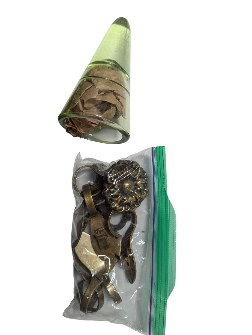 Home Hardware & Décor Lot – Floor Register, Finials, and Hardware Accessories