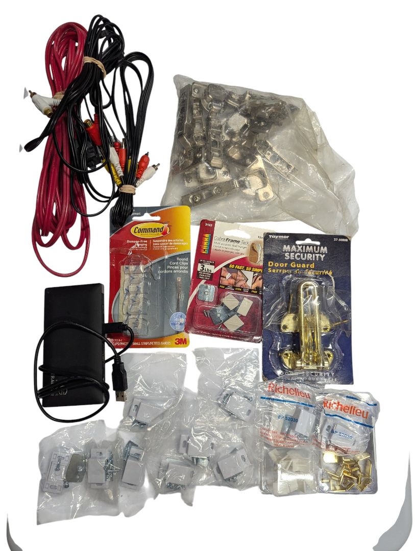 Lot of Home Hardware & Electrical Accessories – Mixed Brands