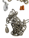 Antique Brass Chandelier Wiring & Chain Assembly Kit