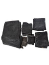 Black & Gold Bath Linen Set with Mats – Complete 8-Piece Ensemble