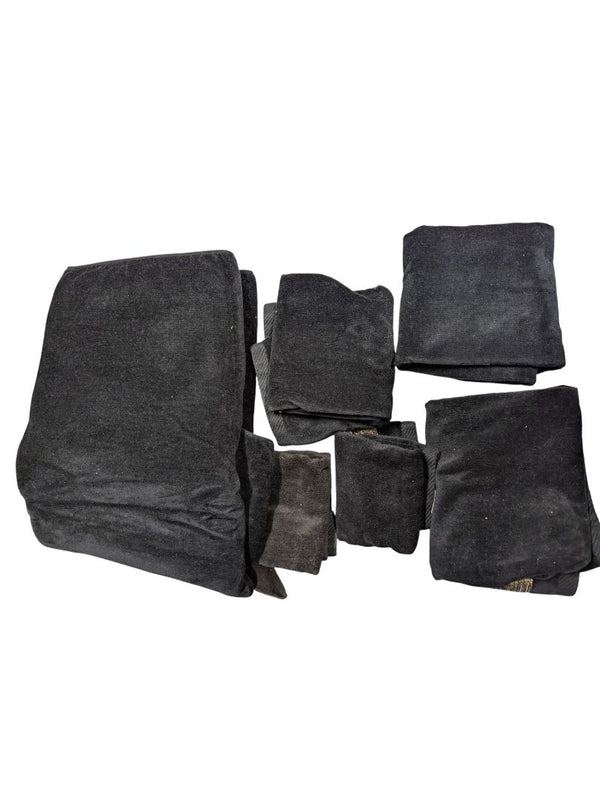 Black & Gold Bath Linen Set with Mats – Complete 8-Piece Ensemble