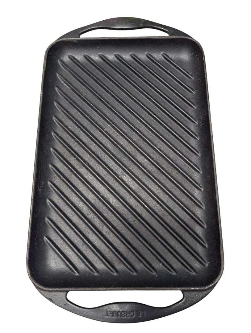 Le Creuset Cast Iron Grill Pan & Wilton Roasting Set – Kitchen Cookware Lot