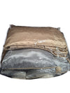 Luxury Embroidered Bedding Ensemble – Silver & Champagne with Tassel Detail
