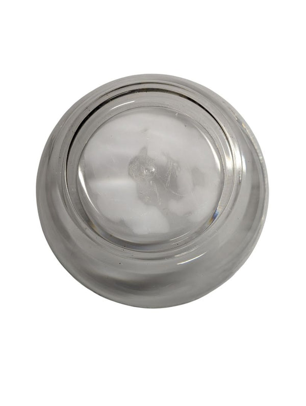 Pressed Glass Serving Bowl – Vintage Patterned Clear Design