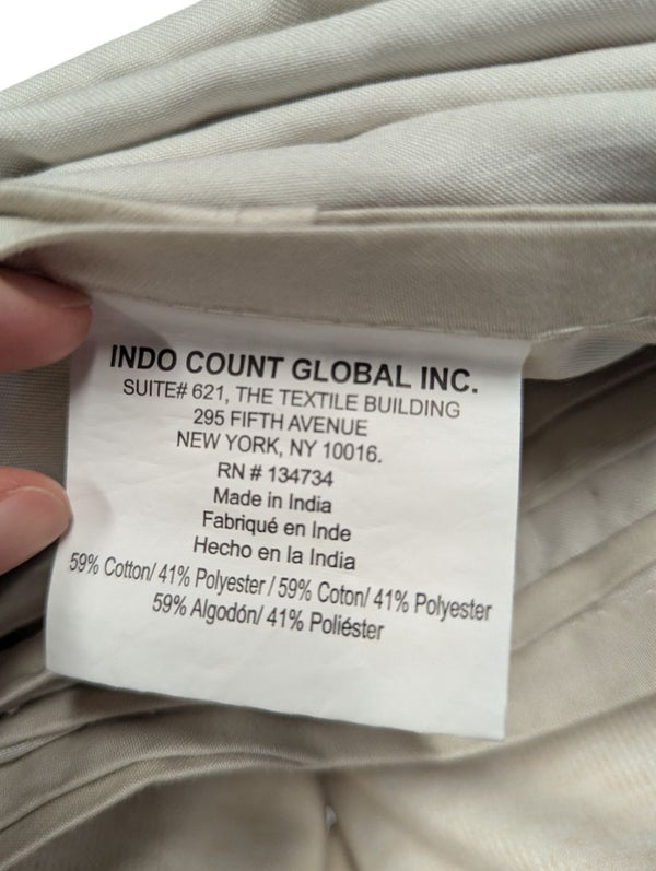 Beige Cotton-Blend Bedsheet – Indo Count Global