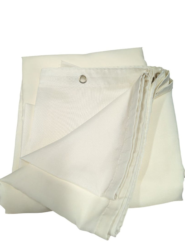 Off-White Grommet Curtain Panel – Light Filtering Fabric