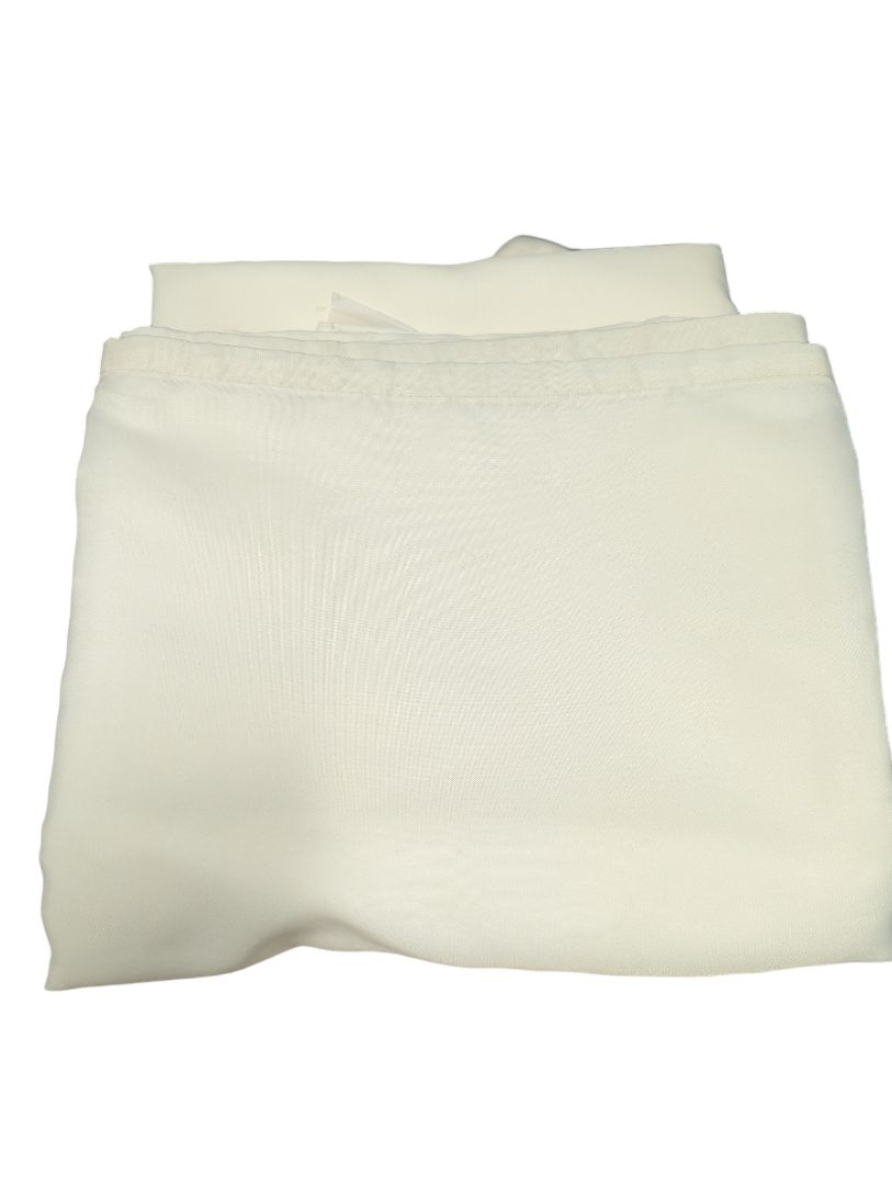 Off-White Grommet Curtain Panel – Light Filtering Fabric