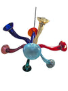 "RARE" Murano Multicolor Blown Glass Chandelier – Italy, c.1970s