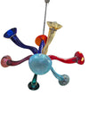 "RARE" Murano Multicolor Blown Glass Chandelier – Italy, c.1970s