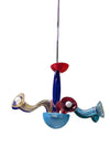 "RARE" Murano Multicolor Blown Glass Chandelier – Italy, c.1970s