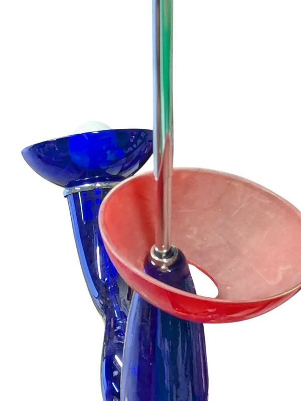 "RARE" Murano Multicolor Blown Glass Chandelier – Italy, c.1970s
