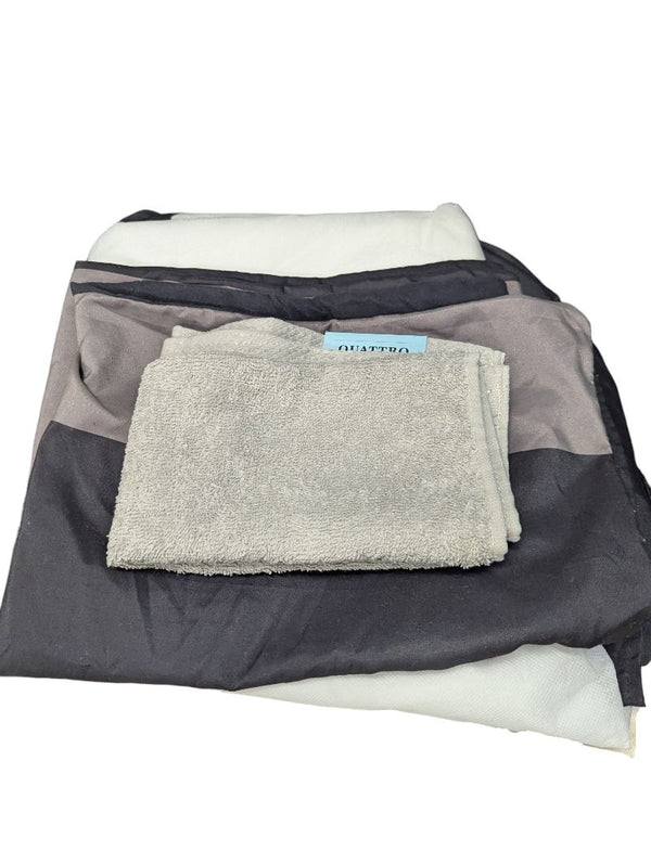 Neutral Bedding & Towel Set – Quattro Collection