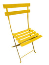 Yellow Metal Folding Bistro Chairs – Set of Two