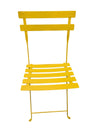 Yellow Metal Folding Bistro Chairs – Set of Two