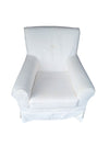 Classic White Slipcovered Armchair