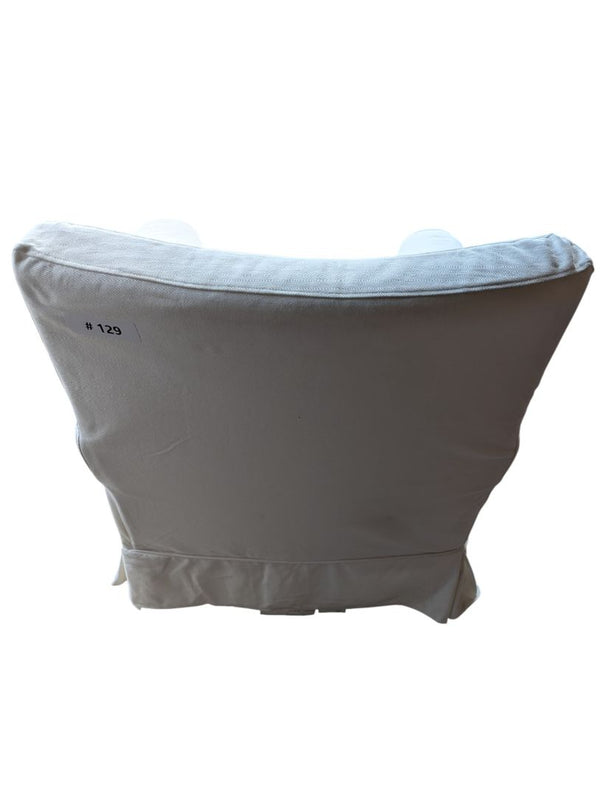 Classic White Slipcovered Armchair