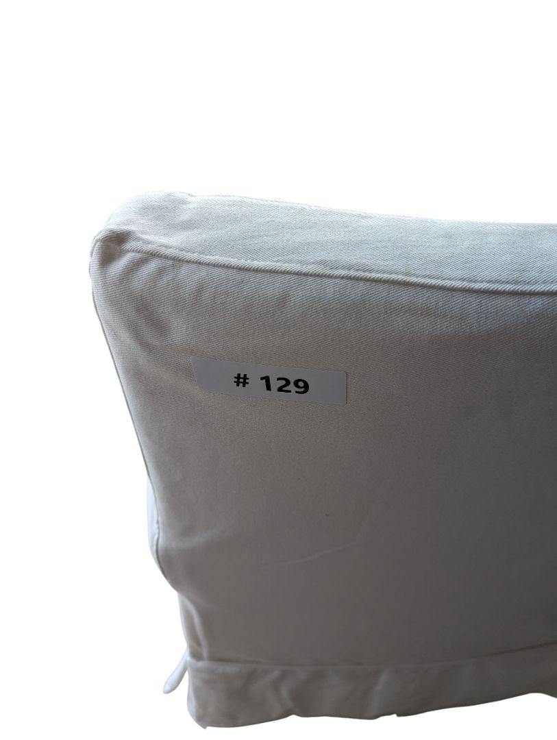 Classic White Slipcovered Armchair