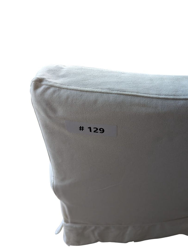 Classic White Slipcovered Armchair