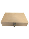Natural Wood Presentation Box with Blue Lining