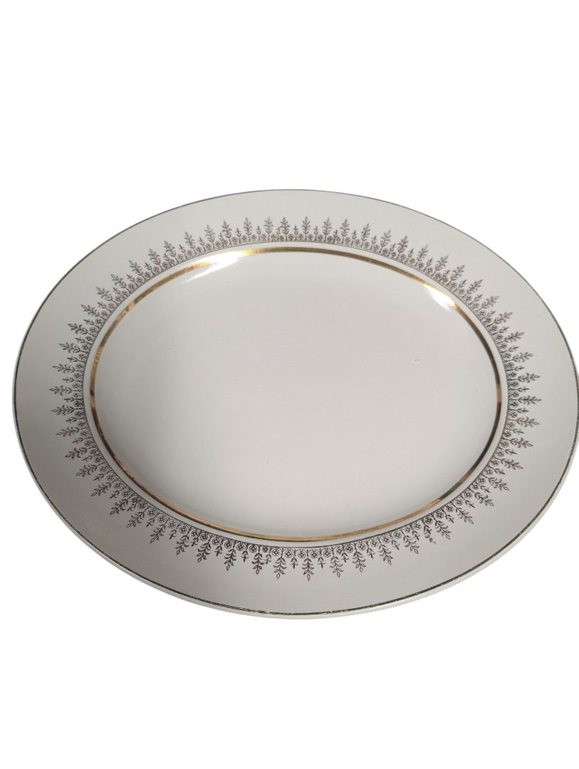 Royal Tudor Ware by Barker Bros. England – Gold Trim Serving Plate